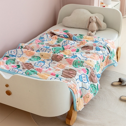 91家纺网 家纺一手货源 找家纺 （总）艾佳宝贝 2023新款春夏凉感丝儿童糖果夏被