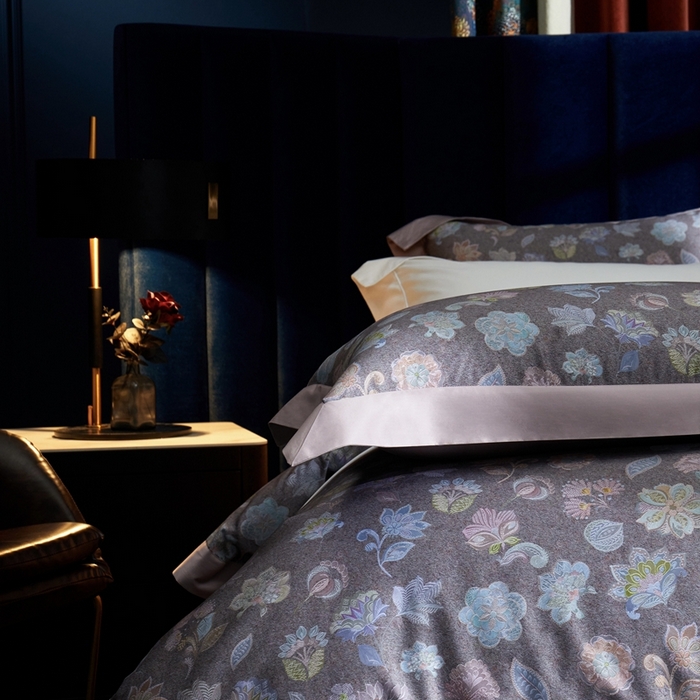 91家纺网 家纺一手货源 找家纺 （总）缔缦  2023新款100s长绒棉数码印花拼角款四件套系列-斯佩罗