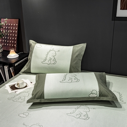 91家纺网 家纺一手货源 找家纺 全季家居 2023新款A类数码印花枕套 小恐龙