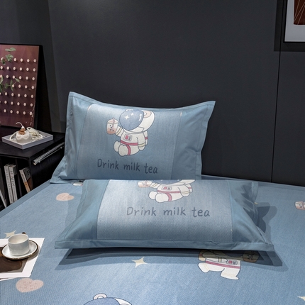 91家纺网 家纺一手货源 找家纺 全季家居 2023新款A类数码印花枕套 宇航员