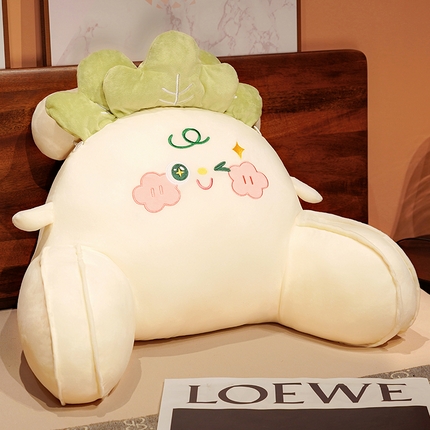 91家纺网 家纺一手货源 找家纺 （总）仟亿莱 2023新款白菜拥抱式腰靠