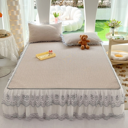 91家纺网 家纺一手货源 找家纺 （总）经年 2023年新款3D豆豆席床裙款