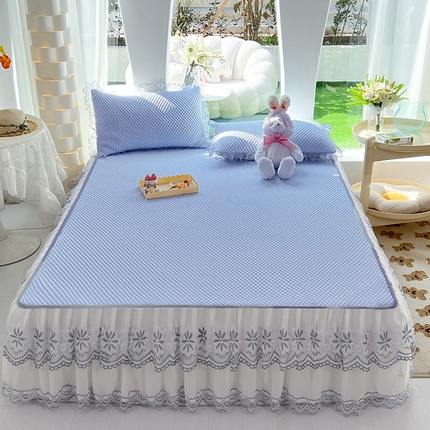 91家纺网 家纺一手货源 找家纺 （总）经年 2023年新款3D豆豆席床裙款