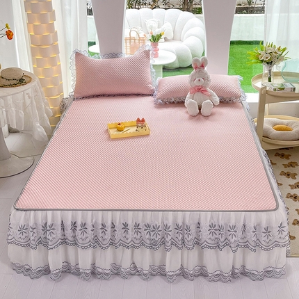 91家纺网 家纺一手货源 找家纺 （总）经年 2023年新款3D豆豆席床裙款