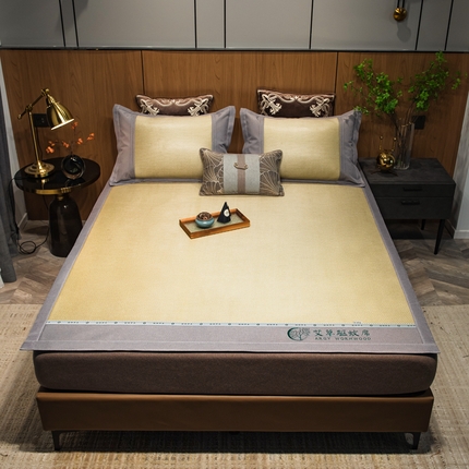 91家纺网 家纺一手货源 找家纺 （总）全季家居  2023新款A类艾草驱蚊冰藤席