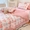 91家纺网 家纺一手货源 找家纺 吾欢心 2024新款韩版豆豆被夏被四件套 粉粉甜心