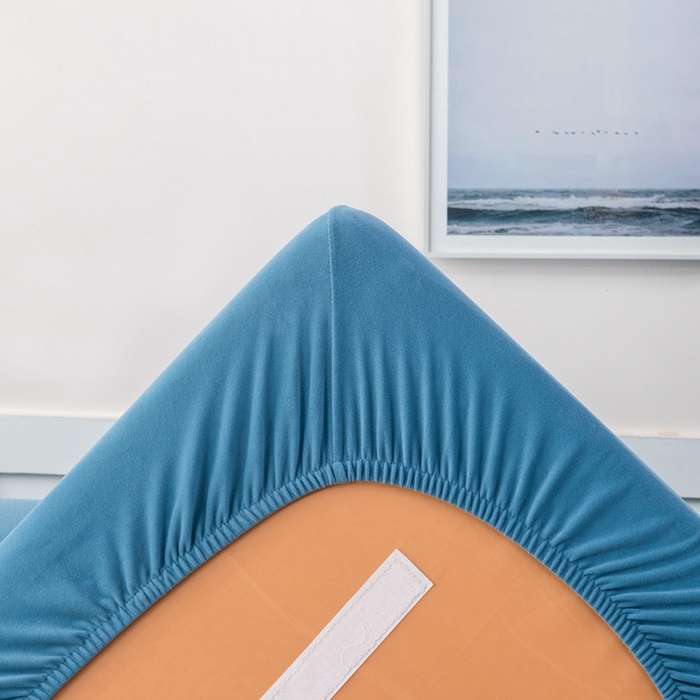 91家纺网 家纺一手货源 找家纺 千彤沙发垫 2023新款云感棉沙发笠 水蓝