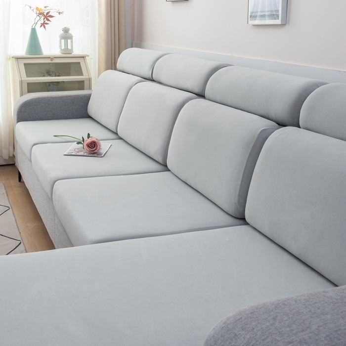 91家纺网 家纺一手货源 找家纺 千彤沙发垫 2023新款云感棉沙发笠 银灰