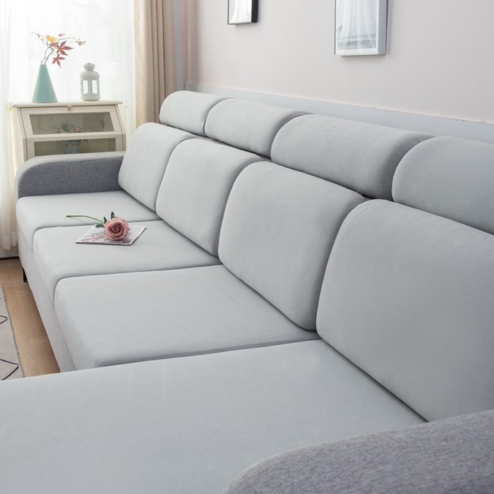 91家纺网 家纺一手货源 找家纺 千彤沙发垫 2023新款云感棉沙发笠 银灰