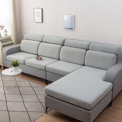 91家纺网 家纺一手货源 找家纺 千彤沙发垫 2023新款云感棉沙发笠 银灰