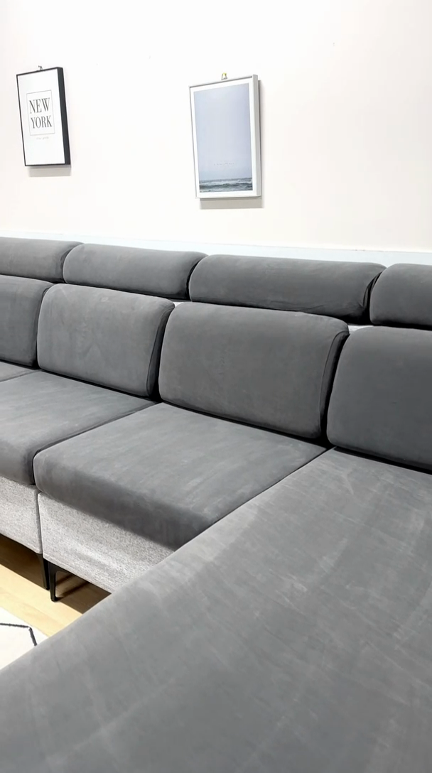 91家纺网 家纺一手货源 找家纺 千彤沙发垫 2023新款云感棉沙发笠 深灰