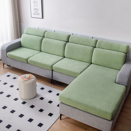 91家纺网 家纺一手货源 找家纺 （总）千彤沙发垫 2023新款提花三叶草沙发笠