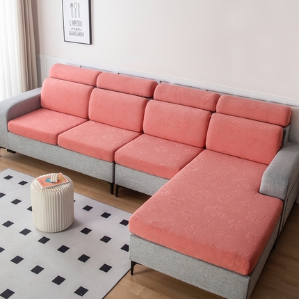 91家纺网 家纺一手货源 找家纺 （总）千彤沙发垫 2023新款提花三叶草沙发笠