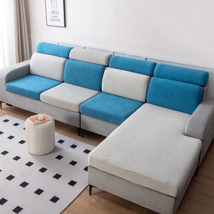 91家纺网 家纺一手货源 找家纺 （总）千彤沙发垫 2023新款提花三叶草沙发笠