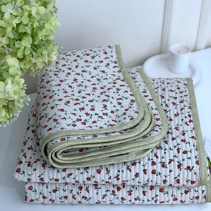 91家纺网 家纺一手货源 找家纺 汇庭2023新款大鹅水洗棉220*240床盖三件套 艾薇庄园