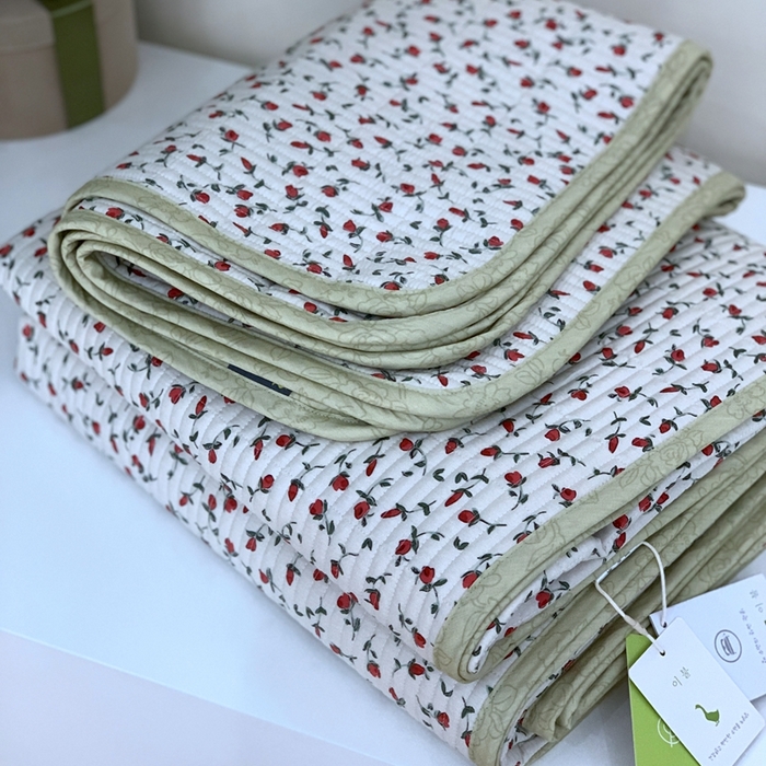 91家纺网 家纺一手货源 找家纺 汇庭2023新款大鹅水洗棉220*240床盖三件套 艾薇庄园