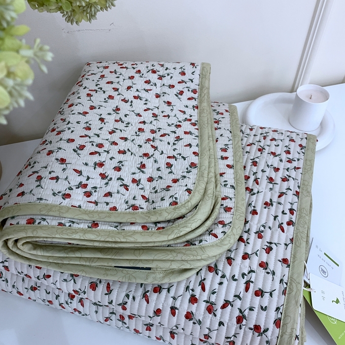 91家纺网 家纺一手货源 找家纺 汇庭2023新款大鹅水洗棉220*240床盖三件套 艾薇庄园