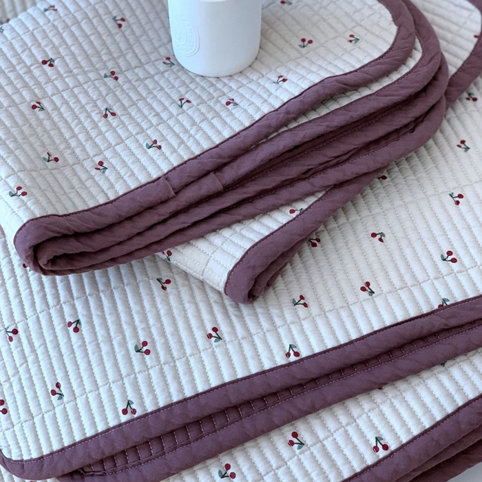 91家纺网 家纺一手货源 找家纺 汇庭2023新款大鹅水洗棉220*240床盖三件套 车厘子庄园