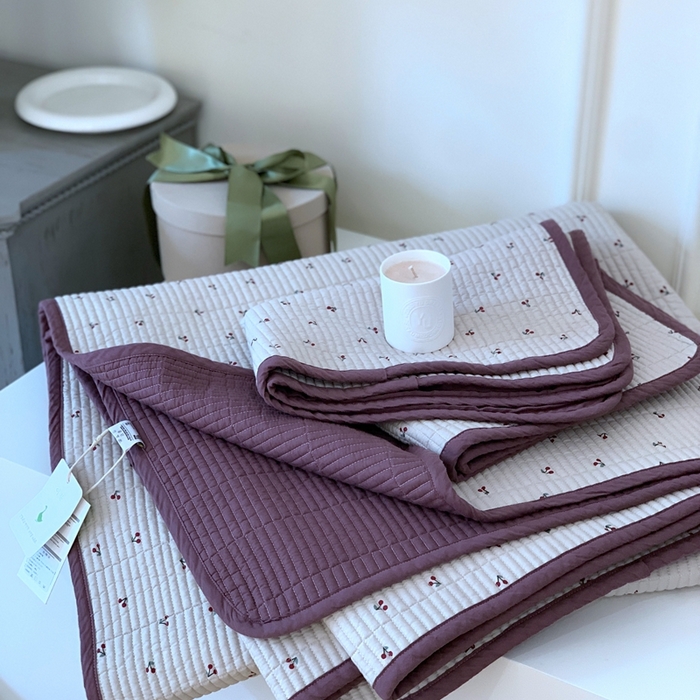 91家纺网 家纺一手货源 找家纺 汇庭2023新款大鹅水洗棉220*240床盖三件套 车厘子庄园