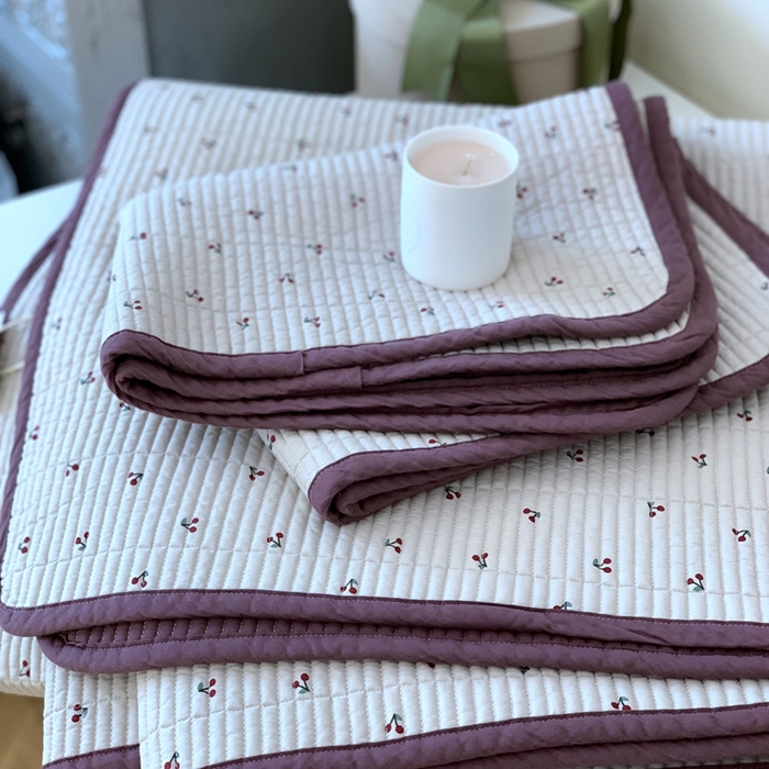 91家纺网 家纺一手货源 找家纺 汇庭2023新款大鹅水洗棉220*240床盖三件套 车厘子庄园