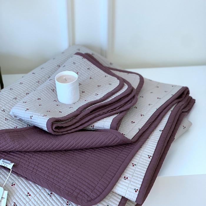 91家纺网 家纺一手货源 找家纺 汇庭2023新款大鹅水洗棉220*240床盖三件套 车厘子庄园