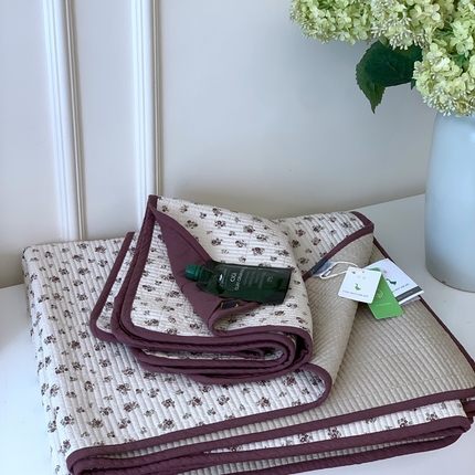 汇庭2023新款大鹅水洗棉220*240床盖三件套 卡诺琳