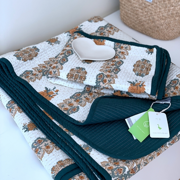 91家纺网 家纺一手货源 找家纺 汇庭2023新款大鹅水洗棉220*240床盖三件套 梦露白庄园