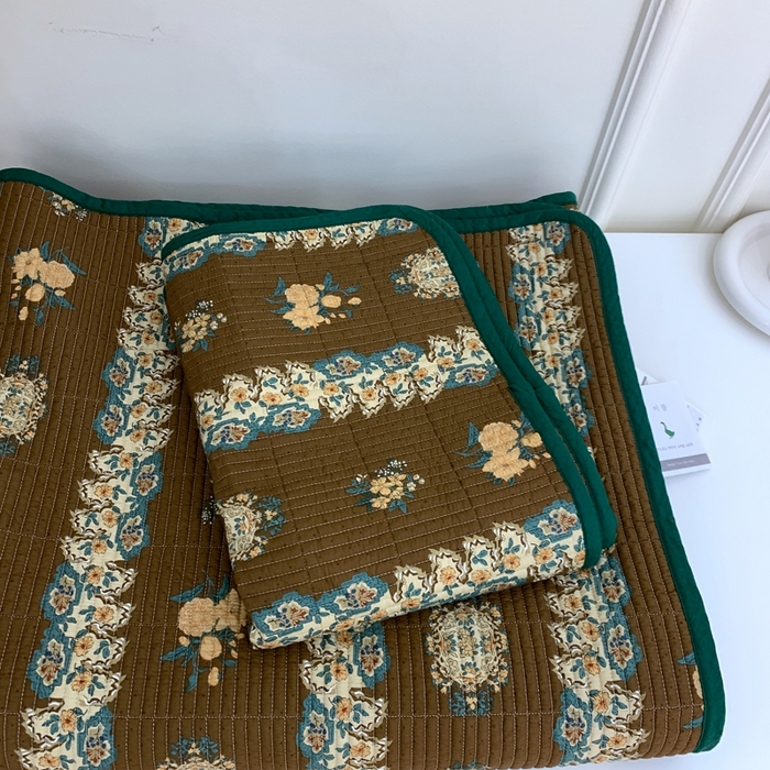 91家纺网 家纺一手货源 找家纺 汇庭2023新款大鹅水洗棉220*240床盖三件套 莫斯兰