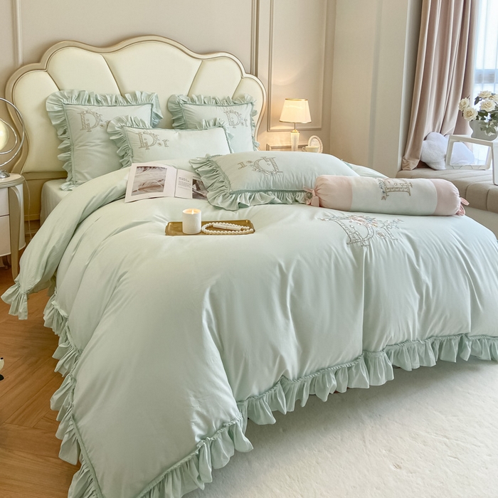 91家纺网 家纺一手货源 找家纺 AB家纺 2023新款全棉水洗棉四件套-蔻朵系列 蔻朵-小森林