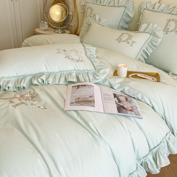 91家纺网 家纺一手货源 找家纺 AB家纺 2023新款全棉水洗棉四件套-蔻朵系列 蔻朵-小森林