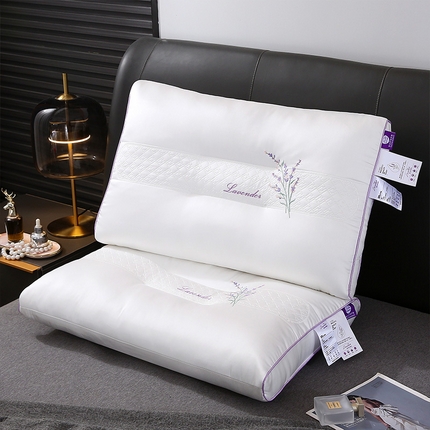 91家纺网 家纺一手货源 找家纺 （总）梦叶草 2023新款莫代尔天丝护颈枕-薰衣草