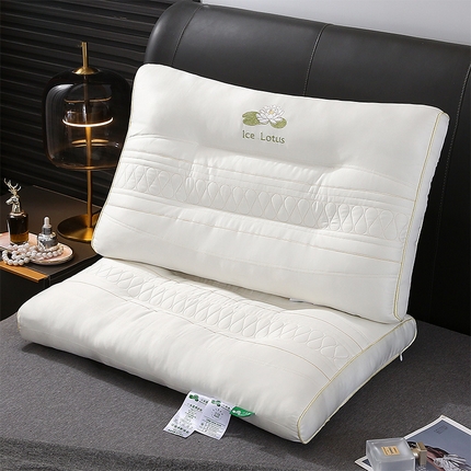 91家纺网 家纺一手货源 找家纺 （总）梦叶草 2023新款莫代尔天丝护颈枕-小冰莲