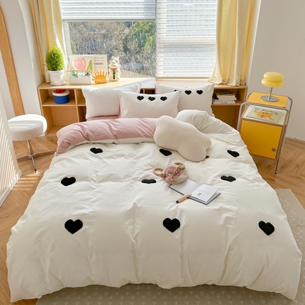 91家纺网 家纺一手货源 找家纺 （总）柚子 2023新款全棉水洗棉刺绣套件