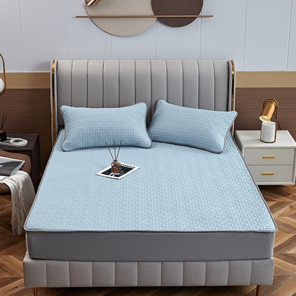 91家纺网 家纺一手货源 找家纺 （总）美丽折 2025新款云母冰丝乳胶床笠三件套