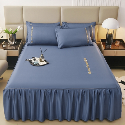 91家纺网 家纺一手货源 找家纺 （总）七仙女家纺 2025夏季新款水洗真丝天丝冰丝单床裙床罩