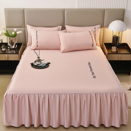 91家纺网 家纺一手货源 找家纺 （总）七仙女家纺 2025夏季新款水洗真丝天丝冰丝单床裙床罩