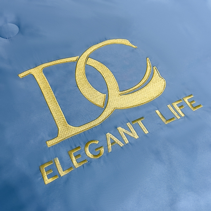 91家纺网 家纺一手货源 找家纺 创优 2025新款水洗真丝滚边夏被四件套 宾利蓝