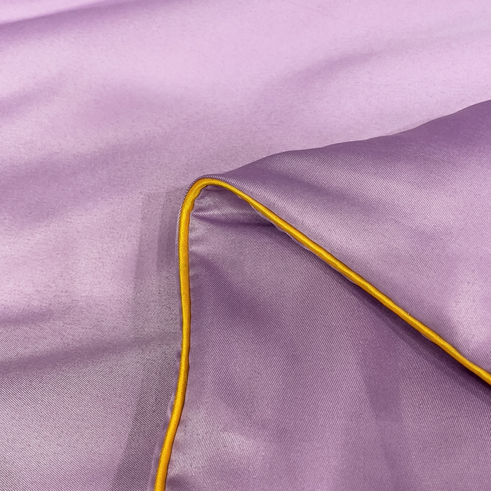 91家纺网 家纺一手货源 找家纺 创优 2025新款水洗真丝滚边夏被四件套 丁香紫