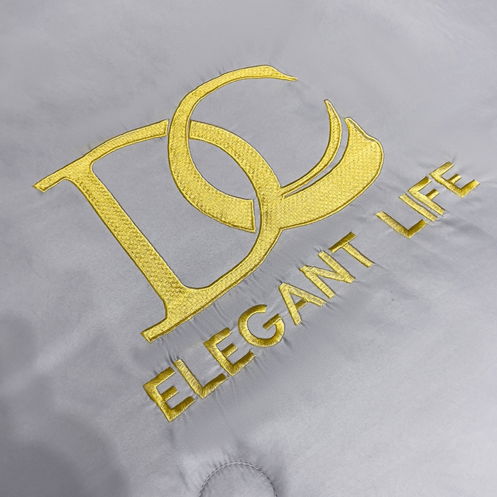 91家纺网 家纺一手货源 找家纺 创优 2025新款水洗真丝滚边夏被四件套 高级灰