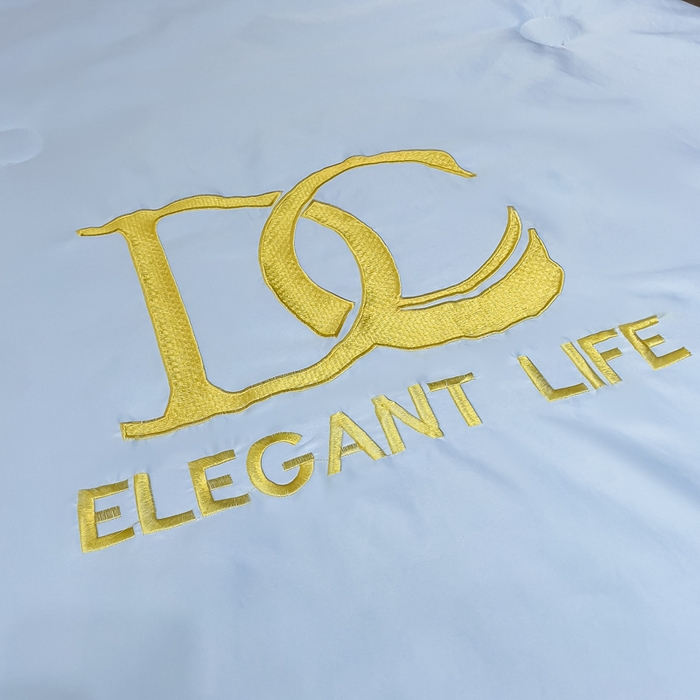 91家纺网 家纺一手货源 找家纺 创优 2025新款水洗真丝滚边夏被四件套 天空蓝