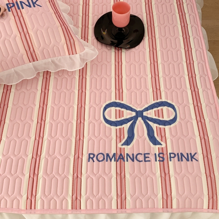 91家纺网 家纺一手货源 找家纺 昔可家纺 2023新款双层雪纺纱乳胶床裙 芭蕾少女蝴蝶结