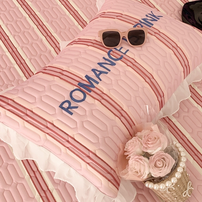 91家纺网 家纺一手货源 找家纺 昔可家纺 2023新款双层雪纺纱乳胶床裙 芭蕾少女蝴蝶结