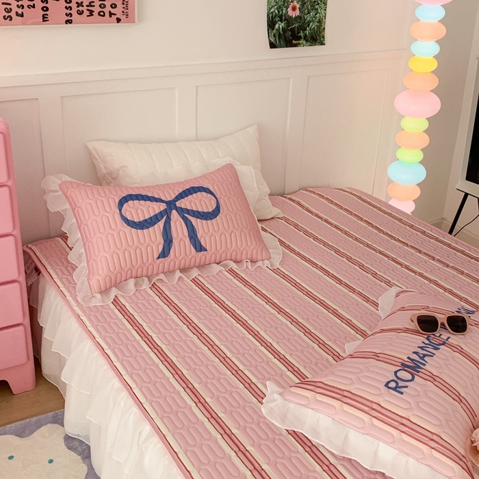 91家纺网 家纺一手货源 找家纺 （总）昔可家纺 2023新款双层雪纺纱乳胶床裙