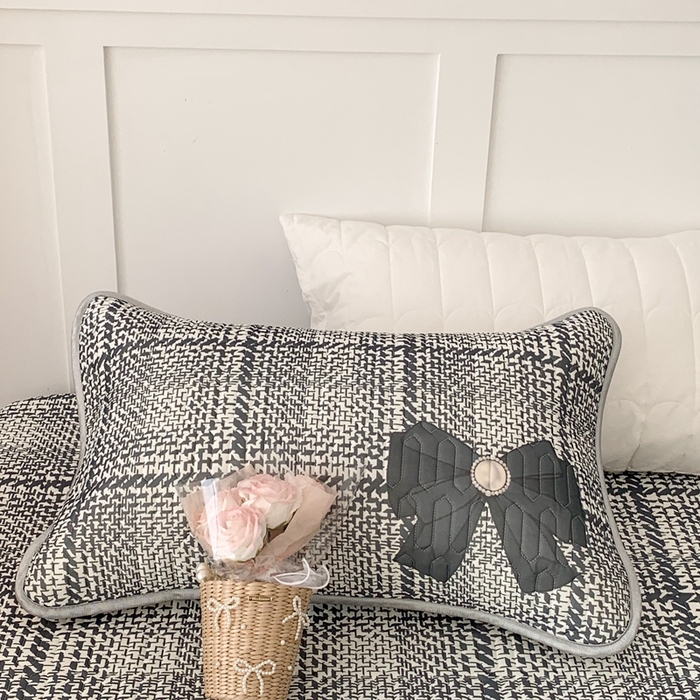 91家纺网 家纺一手货源 找家纺 昔可 2023新款床笠款乳胶凉席 香香蝴蝶结