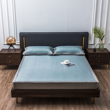 91家纺网 家纺一手货源 找家纺 （总）1800D提花冰丝凉席床席款三件套