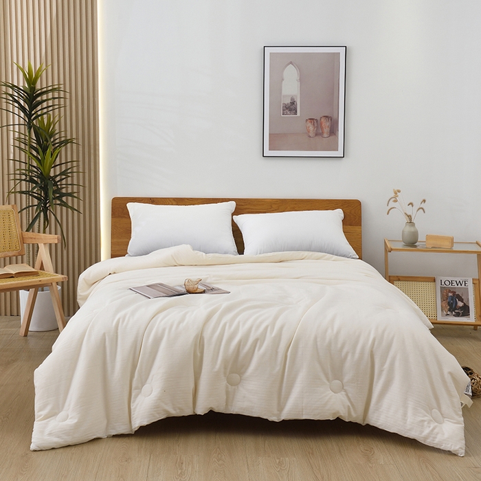 91家纺网 家纺一手货源 找家纺 （总）启优2023款A类被芯全棉提花大豆被春秋被冬被水洗棉被子