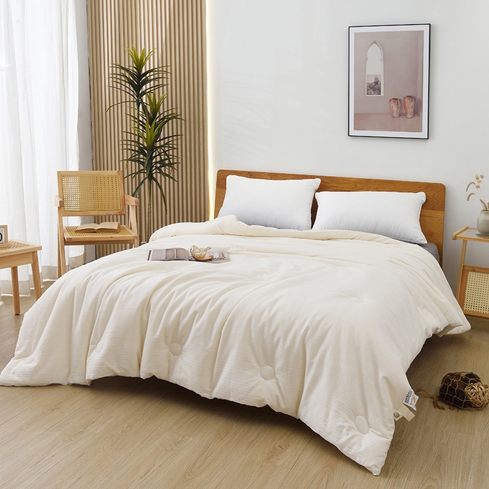 91家纺网 家纺一手货源 找家纺 （总）启优2023款A类被芯全棉提花大豆被春秋被冬被水洗棉被子