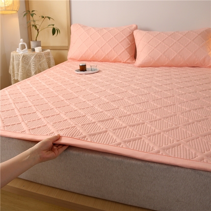 91家纺网 家纺一手货源 找家纺 东宇 2023新款纯色A类原棉大豆棉床垫床褥榻榻米软垫子 玉色