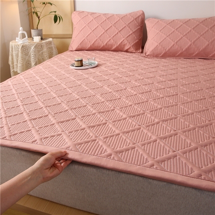 91家纺网 家纺一手货源 找家纺 东宇 2023新款纯色A类原棉大豆棉床垫床褥榻榻米软垫子 豆沙