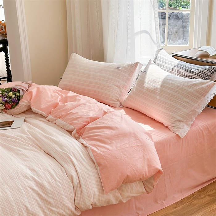 91家纺网 家纺一手货源 找家纺 洋铭区 2023新款小迷你系列四件套 小迷你粉1